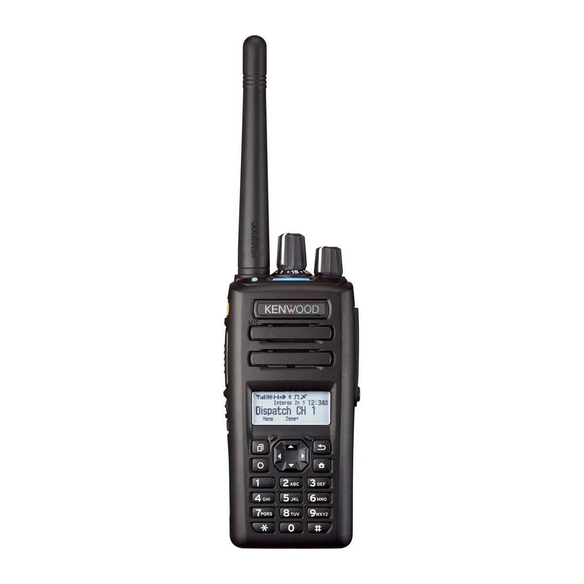 Kenwood NX-3000 series full keypad portable radio, front view