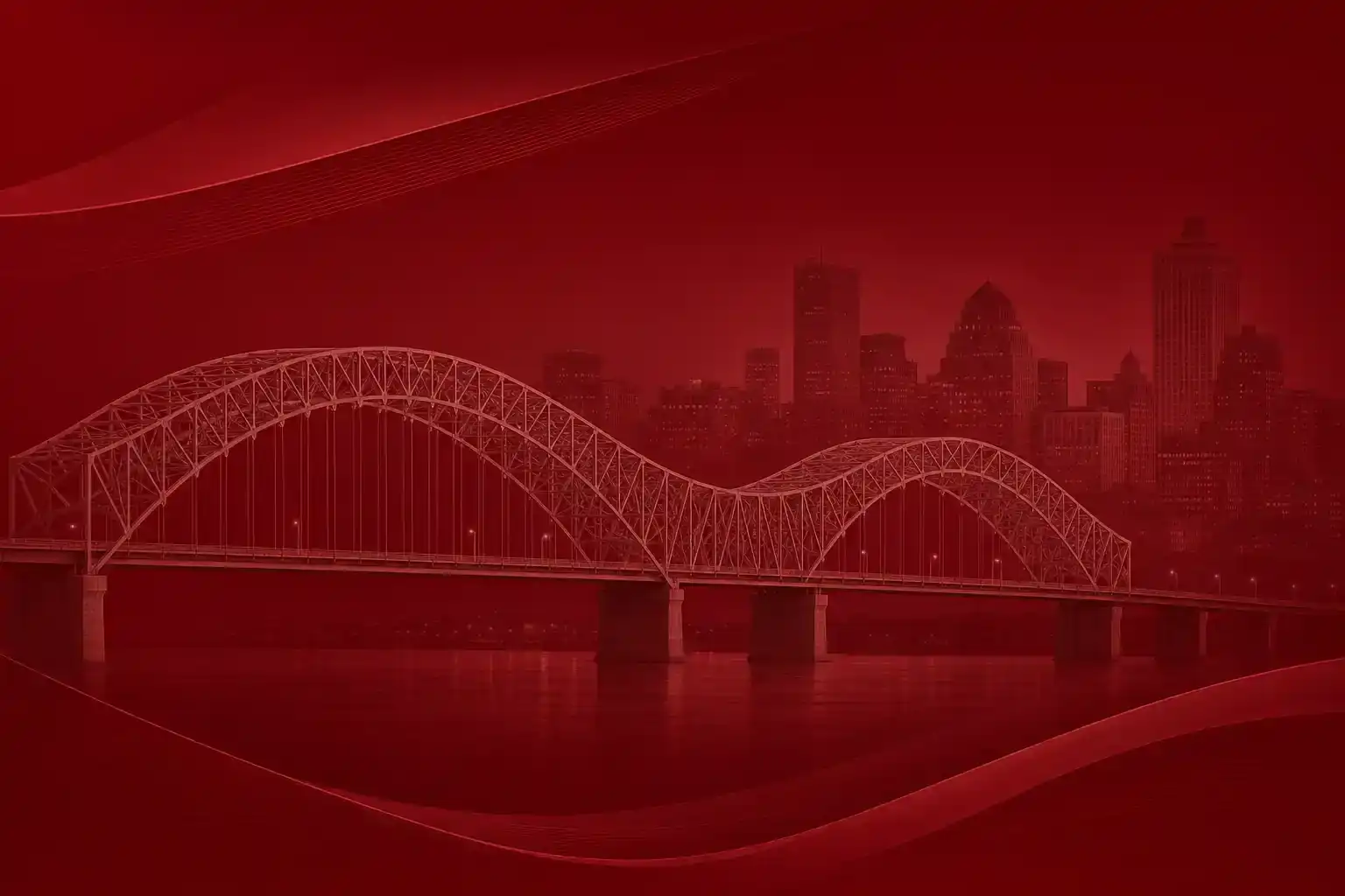 Memphis skyline and bridge